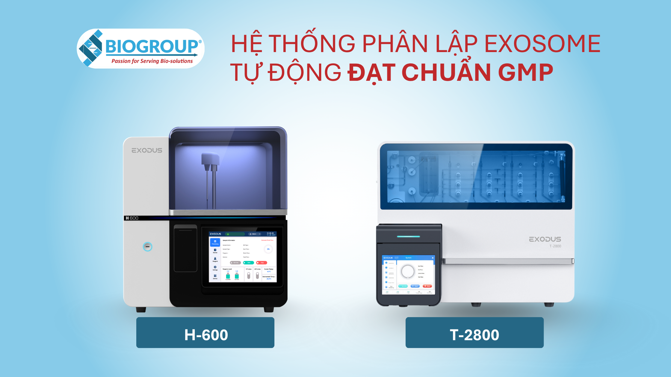 Hệ thống phân lập exosome tự động đạt chuẩn GMP